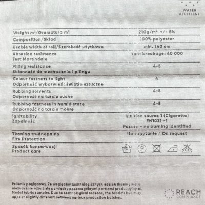 Tessuto multiuso semi idrorepellente tortora melangiato 4