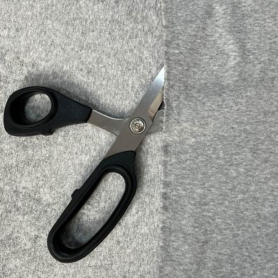 Jersey effetto ciniglia grigio chiaro 1