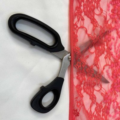 Tulle estivo con piallettes rosa fluo 1