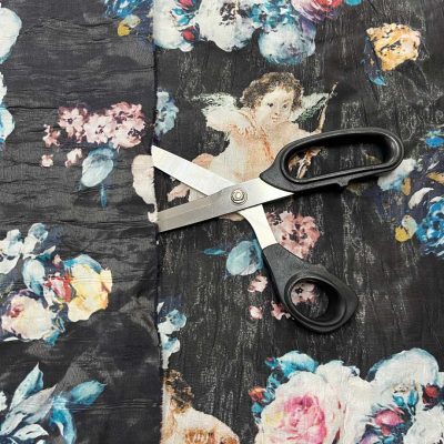 Scampolo di taffet&agrave; di seta di noto stilista italiano 2