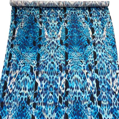 Raso di seta elasticizzato firmato bluemarine blu 3