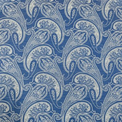 Panama di seta fantasia paisley azzurra 6