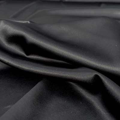 Raso di pura seta made in italy elasticizzato marrone notte 4