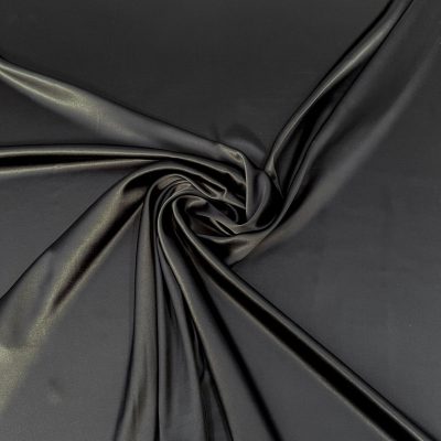 Raso di pura seta made in italy elasticizzato marrone notte 2