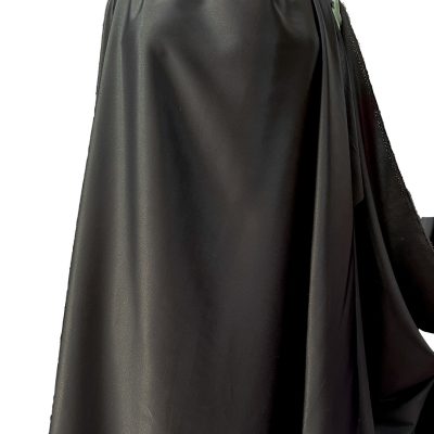 Raso di pura seta made in italy elasticizzato marrone notte 1