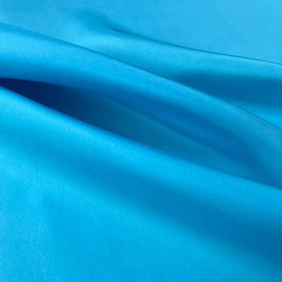 Tessuto in pura seta tinta unita azzurra 5