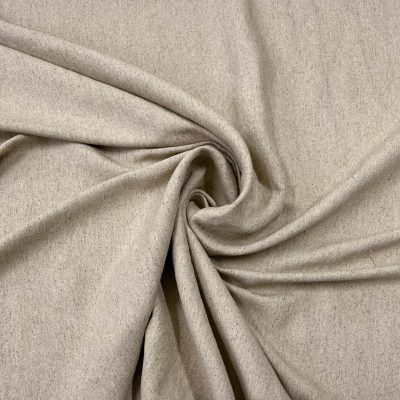 Tessuto canapa misto cotone effetto m&egrave;lange sabbia 5