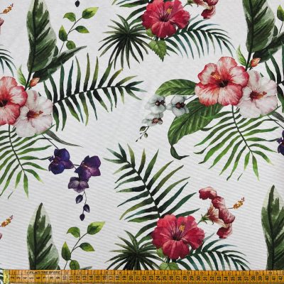 Tessuto da arredo water resistant a fantasia floreale 4