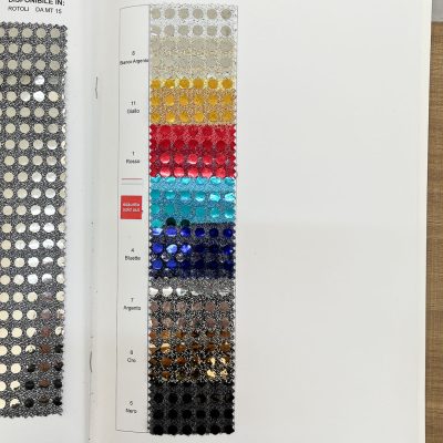 Maglina elastica con paillettes pois grandi - varianti colori 1