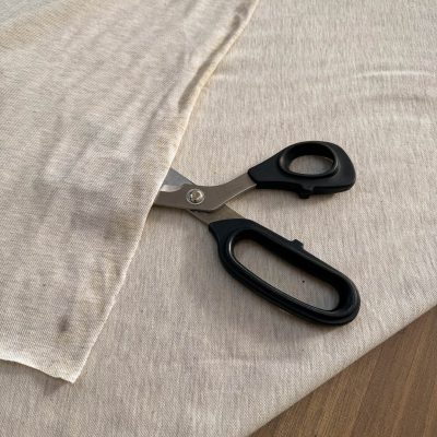 Maglina bielastica di cotone ecr&ugrave; chiaro melangiato 1