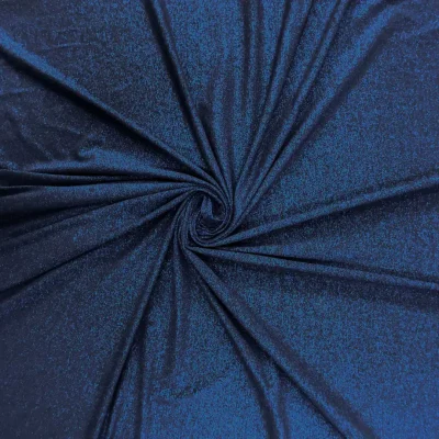 Maglina bielastica blu scuro con riflessi luminosi 4