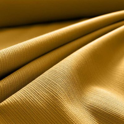 Tessuto arredamento in cotone effetto rigato giallo 2