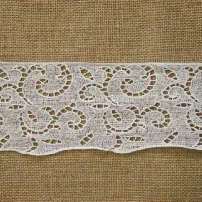 balza in pizzo per abiti e decori bianco celeste 7