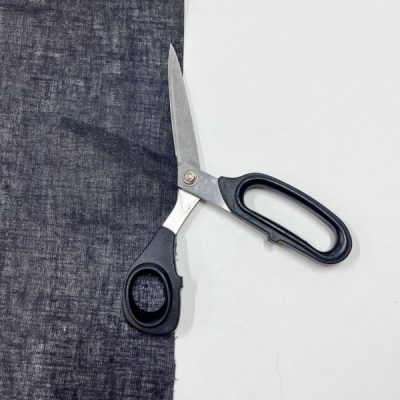 Fliselina termoadesiva pesante in cotone nera 4