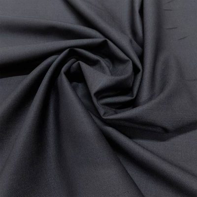 Fresco di lana nero elasticizzato Made in Italy Alt.150 cm