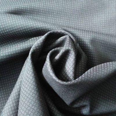 Fresco lana per abbigliamento minuscoli quadretti nero 4