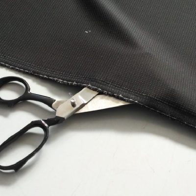 Fresco lana per abbigliamento minuscoli quadretti nero 1