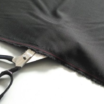 Fresco lana per abbigliamento nero 3