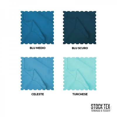 Pile morbido per abbigliamento varianti blu 5