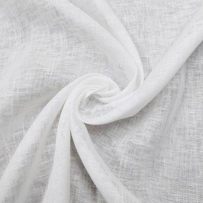 Puro Lino bianco ottico Made in Italy Alt.140 cm