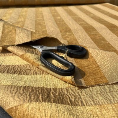 Misto cotone effetto cinigliato beige brillante cammello 2