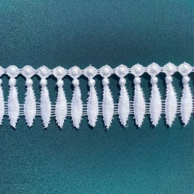 Passamaneria in tinta unita bianco