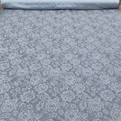 Pizzo da abbigliamento grigio su base glitterata 5