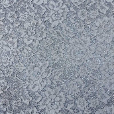 Pizzo da abbigliamento grigio su base glitterata 4