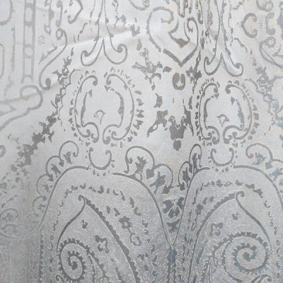 Tessuto raffinato per tende in organza colore grigio e rosa tenue 3