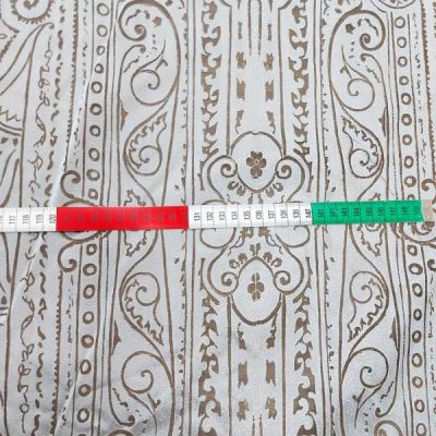 Tessuto raffinato per tende in organza colore grigio e rosa tenue 5