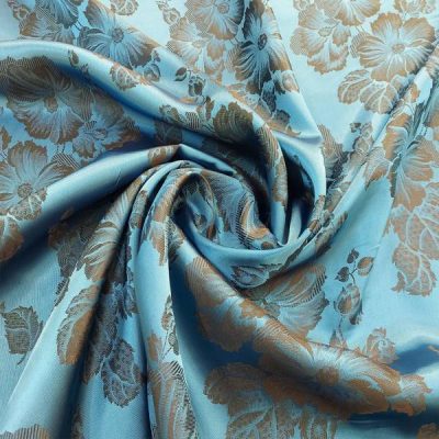 Raso in Viscosa a fiori Alt.145cm