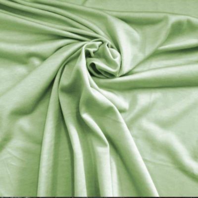 scampolo di maglia cotone leggera verde chiaro al metro