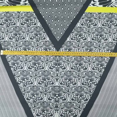 scampolo made in italy seta alta moda fantasia astratta 1