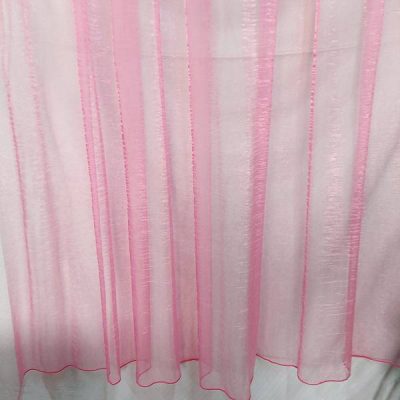 Tessuto per tenda in organza stropicciata rosa confetto - Alt.290 cm
