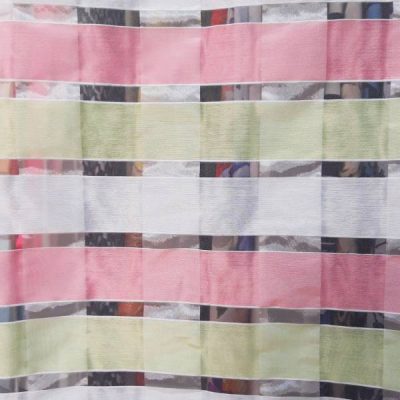 Tendaggi a quadretti con effetto semitrasparente e pastello 2 varianti 5