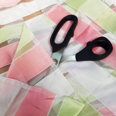 Tendaggi a quadretti con effetto semitrasparente e pastello 2 varianti 6