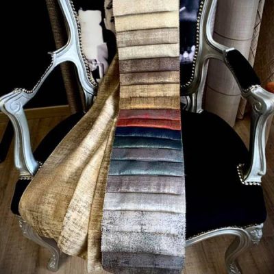 Tessuto per tende coprente Capricci fantasia cemento - 16 varianti colore - ALt.305 cm