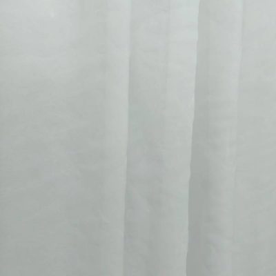 Tessuto per tende in crepe Fischbacher bianco a rombi - Alt. 300 cm