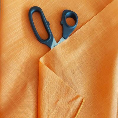 Tessuto per tenda fiammato arancione semi-coprente 2