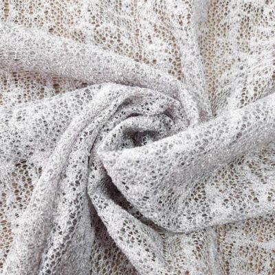 Tessuto per tende in rete - due varianti colore grigio chiaro/tortora - Alt.280 cm