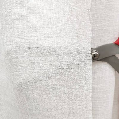 Tessuto per tende elegante color bianco - ALt.300 cm