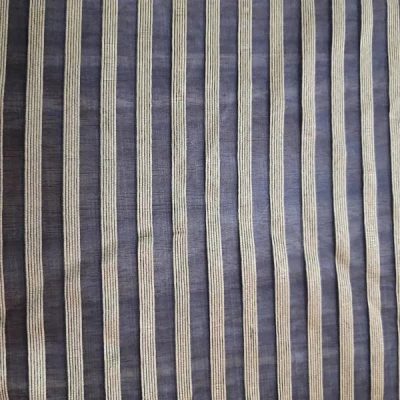 Tessuto per tende moderno in organza a righe oro e nero 2