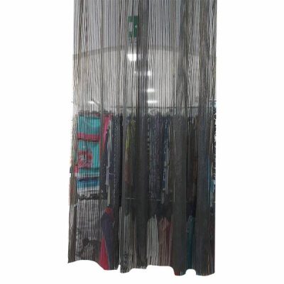 Tessuto per tende a righe nere in organza 2