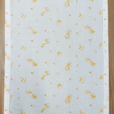 Tendina in bianco fantasia vintage 4