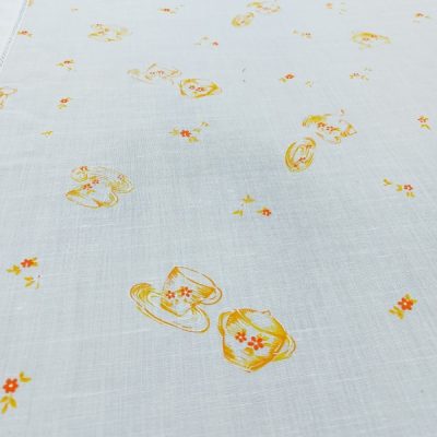 Tendina in bianco fantasia vintage 2