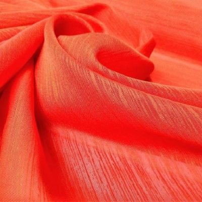 Tendina tenda a vetro rifinita a crochet arancione 2