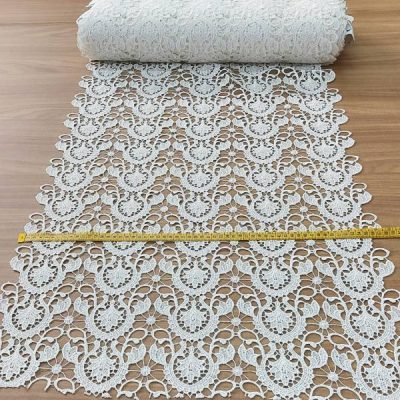 Tendina in macram&egrave; bianco naturale 4
