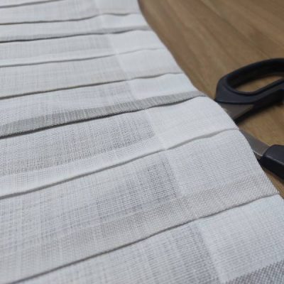 Tendina effetto pacchetto bianco 3