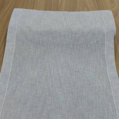 Tendina stile shabby grigio melange 1