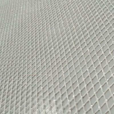 Tessuto a rete per abiti e decori argento al metro dettaglio 3